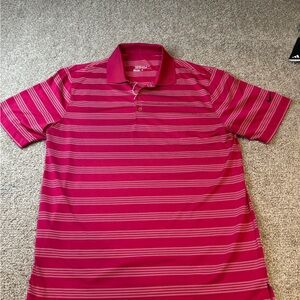 Nike Men's Vibrant Pink Polo Shirt